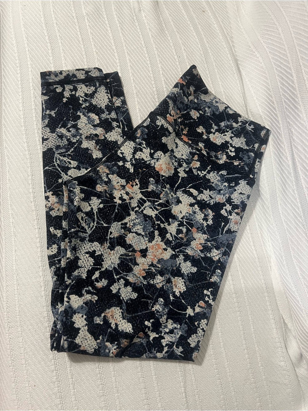 lululemon athletica Black Floral-Print High-Rise Jeggings
